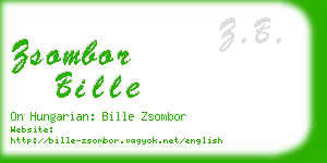 zsombor bille business card